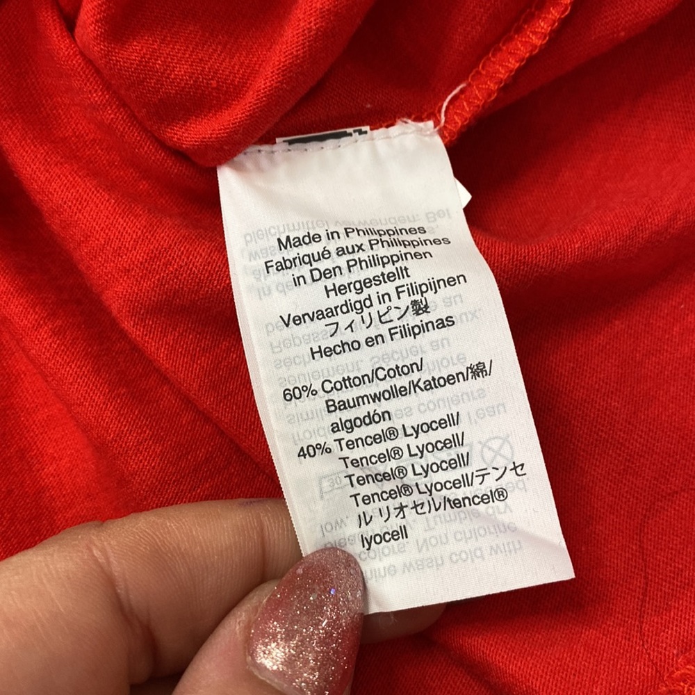 J. Crew Red Wrap Blouse - Picture 4 of 6